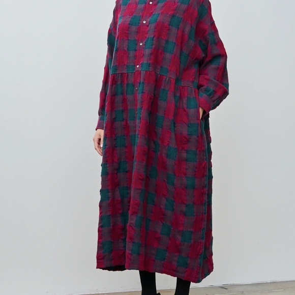 Ichi Antiquités Wool Washer Tartan Dress O/S - Picture 1 of 7
